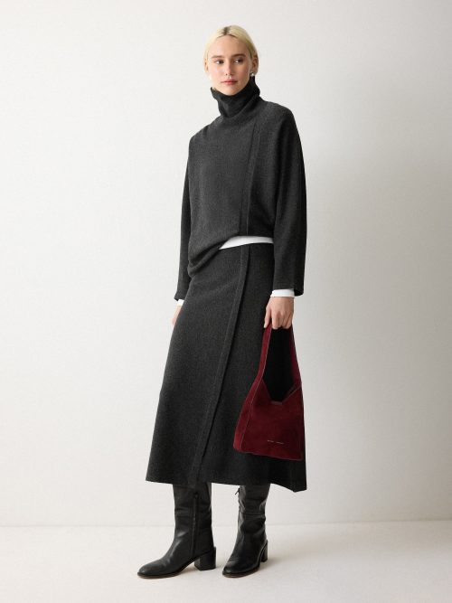 J50083_GY003_1_1.jpg Overlap Seam Detail Skirt | Charcoal