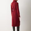 Triangular Scarf Knit Dress | Red