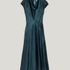 Textured Cowl Neck Dress | Green
