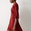 Stretch Crepe Mini Dress | Red