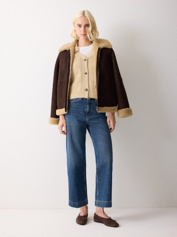 Wool Cashmere Cable Cardigan | Cream